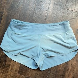 BLUE CAST Lululemon Speed up shorts